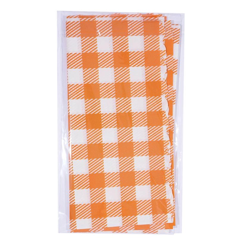 Simple Checkered Lace Tablecloth Kitchen Dining Table Waterproof Oil Proof Table Cloth Party Decoration Kitchen Linens