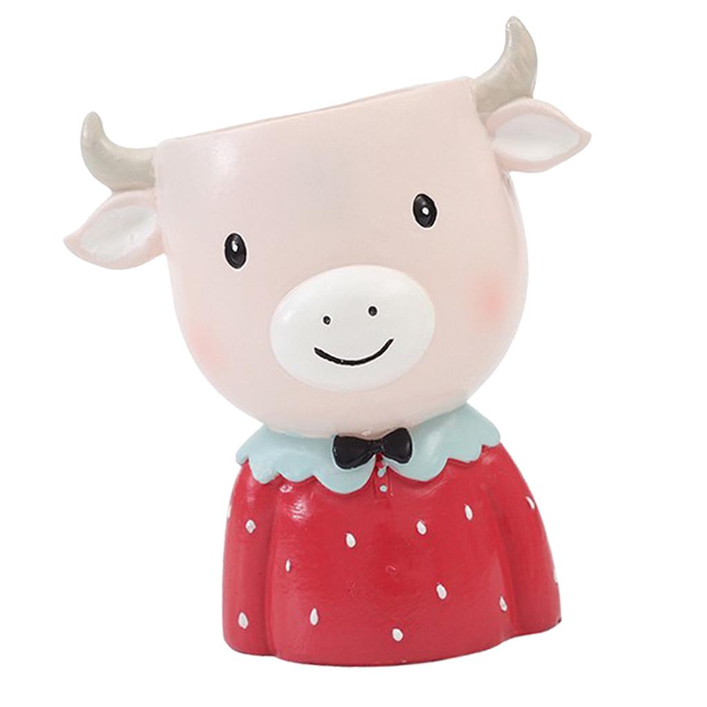 

Cute Resin Animal Flower Pot Mini Succulent Planter Small Garden Accessories Decoration for Indoor Decor