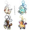 Cartoon Cute Horse Charm Keychain Bag Pendant Hanging Decoration Car Key Ring 2026 Horse Year Lucky Gift