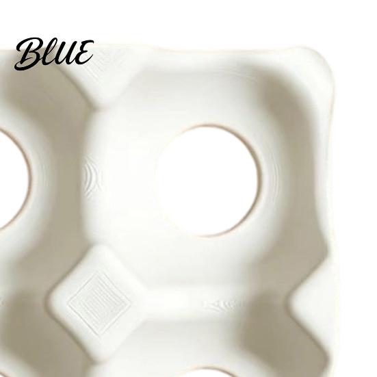 Egg Protector Tray Modern Kitchen Independent Grooves Tray 6 3D Printed Wavy Edge Holder Design