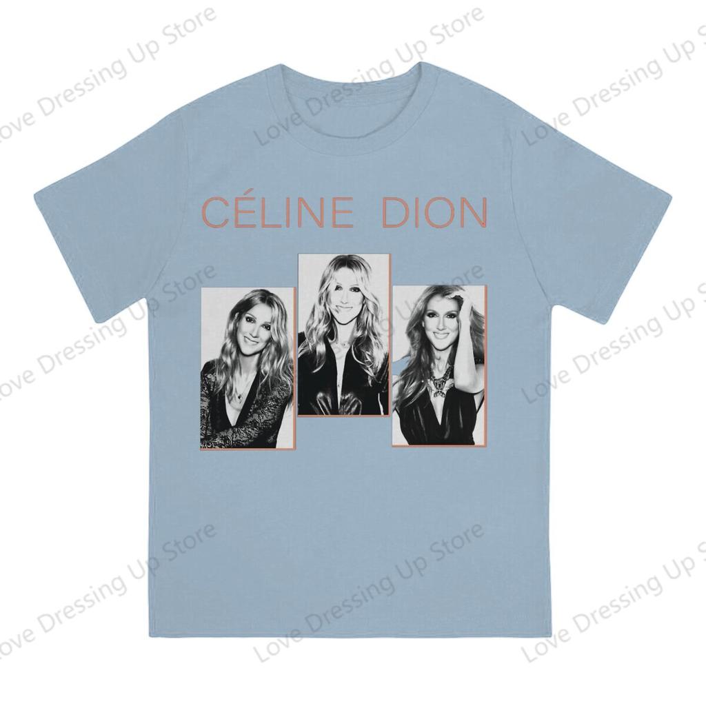 Celine Dion Metal Engraçado Grande Estampado Algodão Unissex Camiseta Manga Curta Camisetas Filme Titanic Tops Hipster