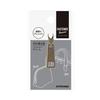 KIYOHARA Zipper Decora Metal Charm Square Type Large W10.5mm X H42mm AG Antique Gold FDC-04