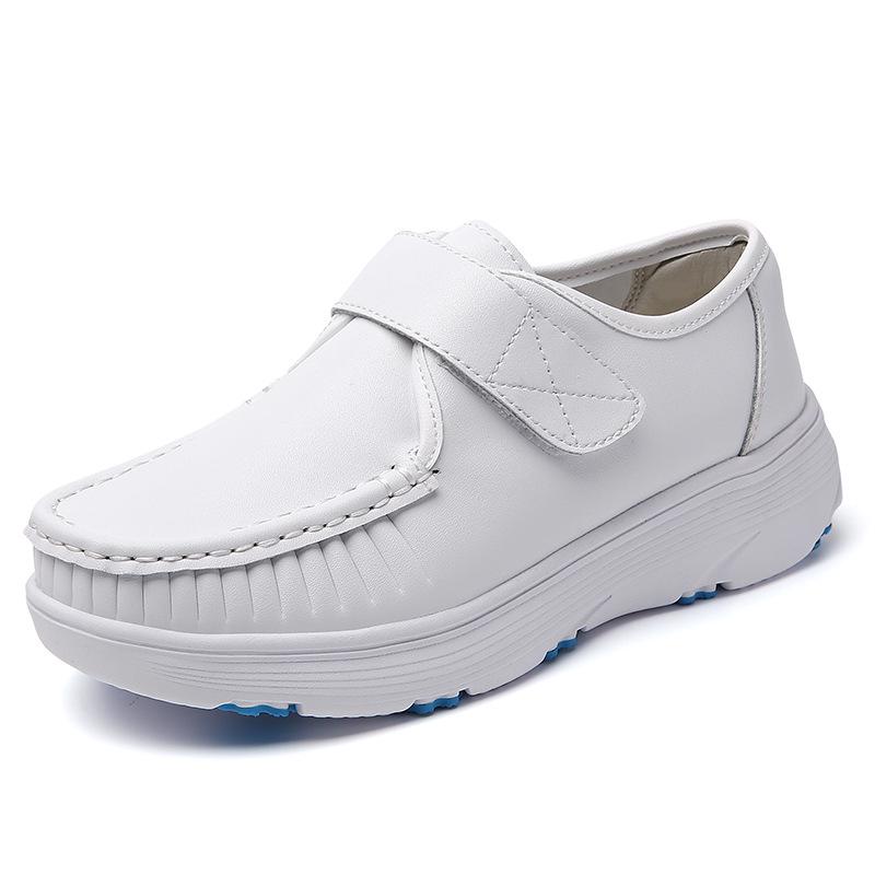 

Women s Genuine Leather Breathable Non-Slip Soft Sole Nurse Shoes 38