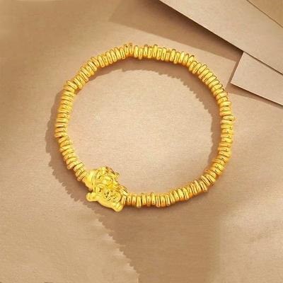 Immediately Have Money, Natal Year Bracelet, Women'S New Chinese High-End Small Broken Gold, Broken Safety Bracelet.