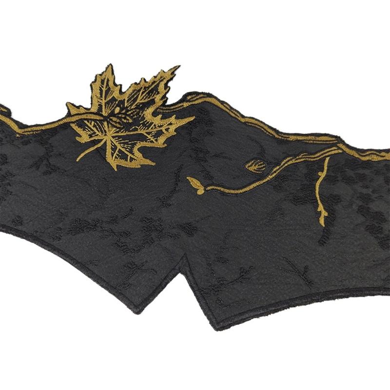 Adjustable Fabric Waistband With Ancient Maple Embroidery Width Belt For Cultural Event Photography Costume