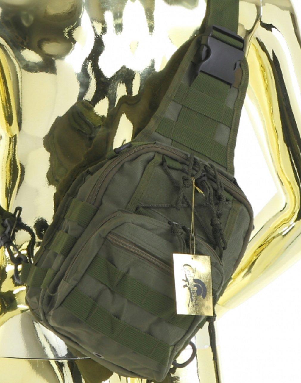 

CarthageKing Military Perfect for and Outdoor Activities 6-Color One-Shoulder 3-Way Bag, Airsoft, Mountaineering, Fishing, (Green) зелений