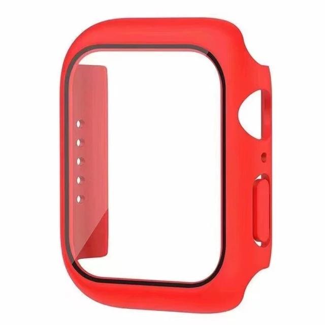 Glass+Cover For Apple Watch case 10 9 8 7 6 SE 5 iWatch Accessorie Screen Protector iWatch series 46mm 44mm 40mm 41 45mm 38 42mm