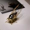 Hollowed-out Cicada Figurine Mini Vintage Insect Sculpture  Home Office Decor