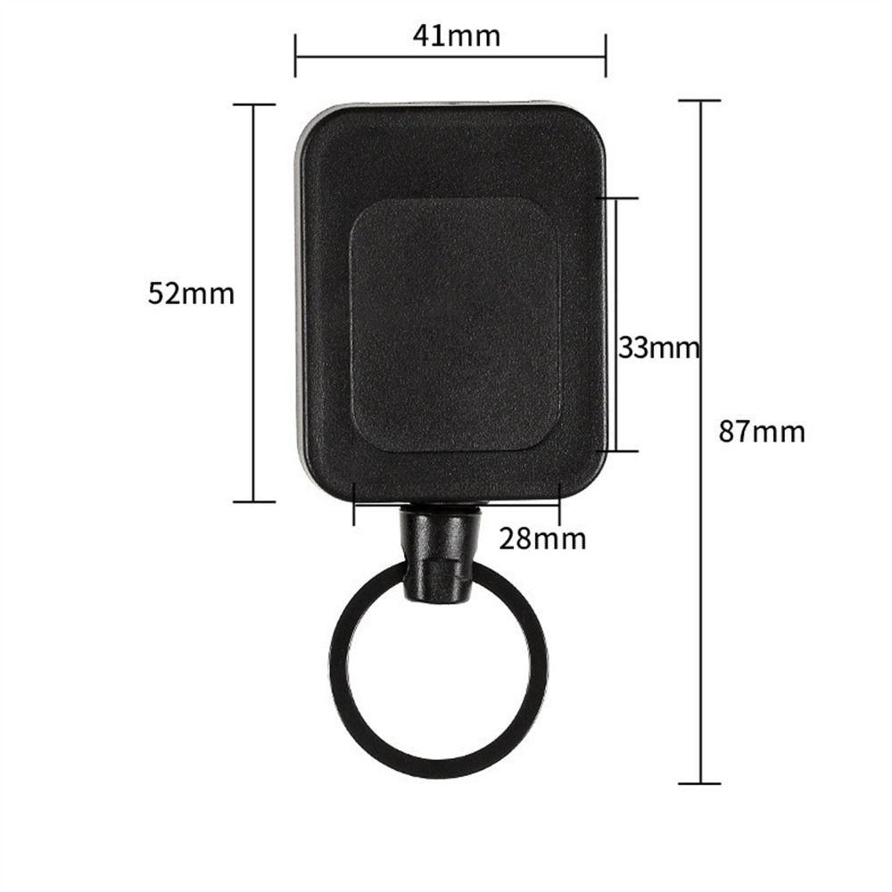 Anti-theft Retractable Keychain Belt Clip ID Badge Holder Durable Easy-to-pull Buckle  ID Cards