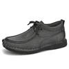 Genuine Leather Mens Casual Shoes Designer Business Work Shoes Brand Comfortable Walking Sneakers Lace Up Sport Shoes Mocassins