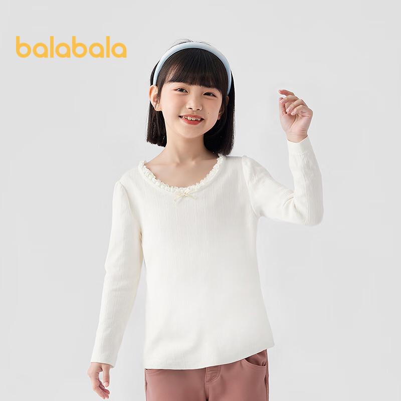 Balabala Girls' Long-Sleeve Casual T-Shirt