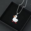 Come on duck cute cartoon necklace couple simple versatile sweater sweater chain ins boys and girls trendy personality pendant