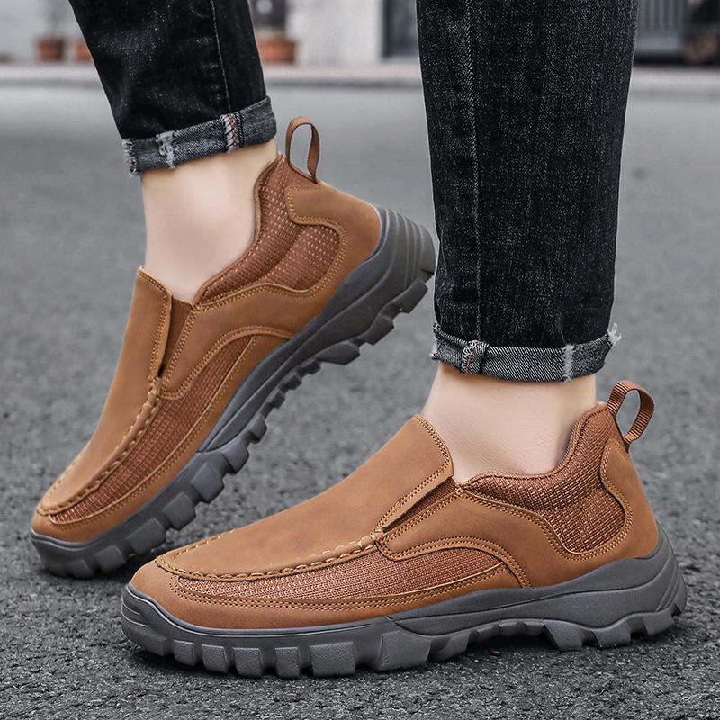 

Модные мужские повседневные лоферы, простые, дышащие, весенне-осенние, удобные, в стиле кэжуал для работы, универсальные, новые 39