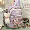 Schoolbag for Women Large Capacity High School Junior High School College Backpack Korean Style Trendy Travel Leisure Backpack College Backpack