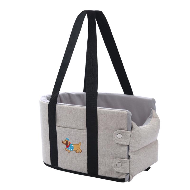 Compact Pet Car Console Bed for Small Dogs and Cats