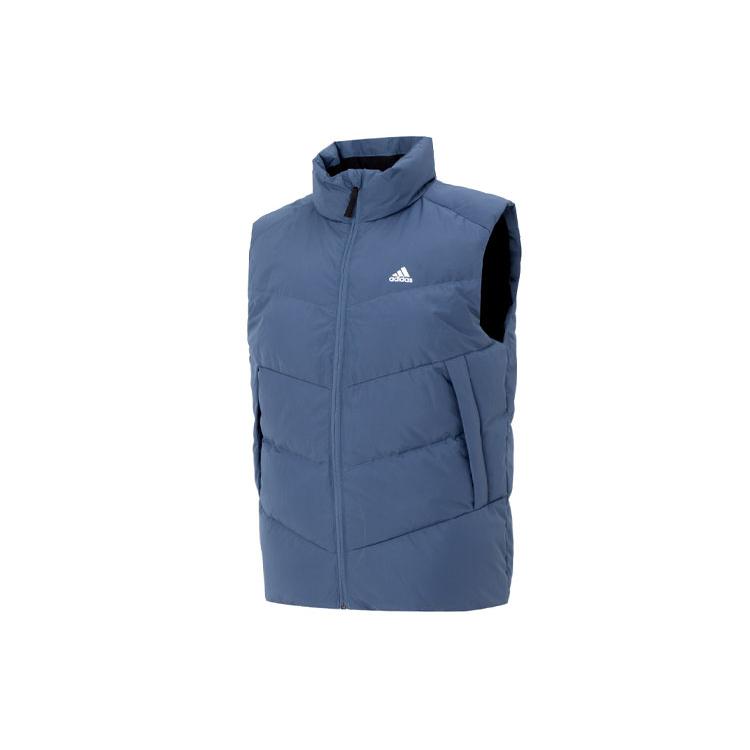 New Adidas Down Vest Men's Blue IS0370