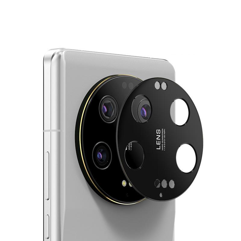 

Стиль камеры для Xiaomi 13 Ultra 14 Ultra Защитная металлическая крышка для объектива Защитный чехол на заднюю камеру Аксессуары для Xiomi Len for Xiaomi 14 Ultra чёрный