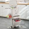 Japanese Style 42L Kitchen Waste Bin with Lid and Wheels
