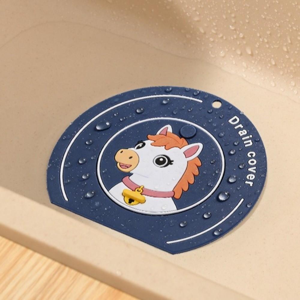 Useful Soft Floor Drain Mat Anti-Odor Hair Catcher Floor Drain Cover Anti-Blocking Sewer Filter Pad Shower Bathtub