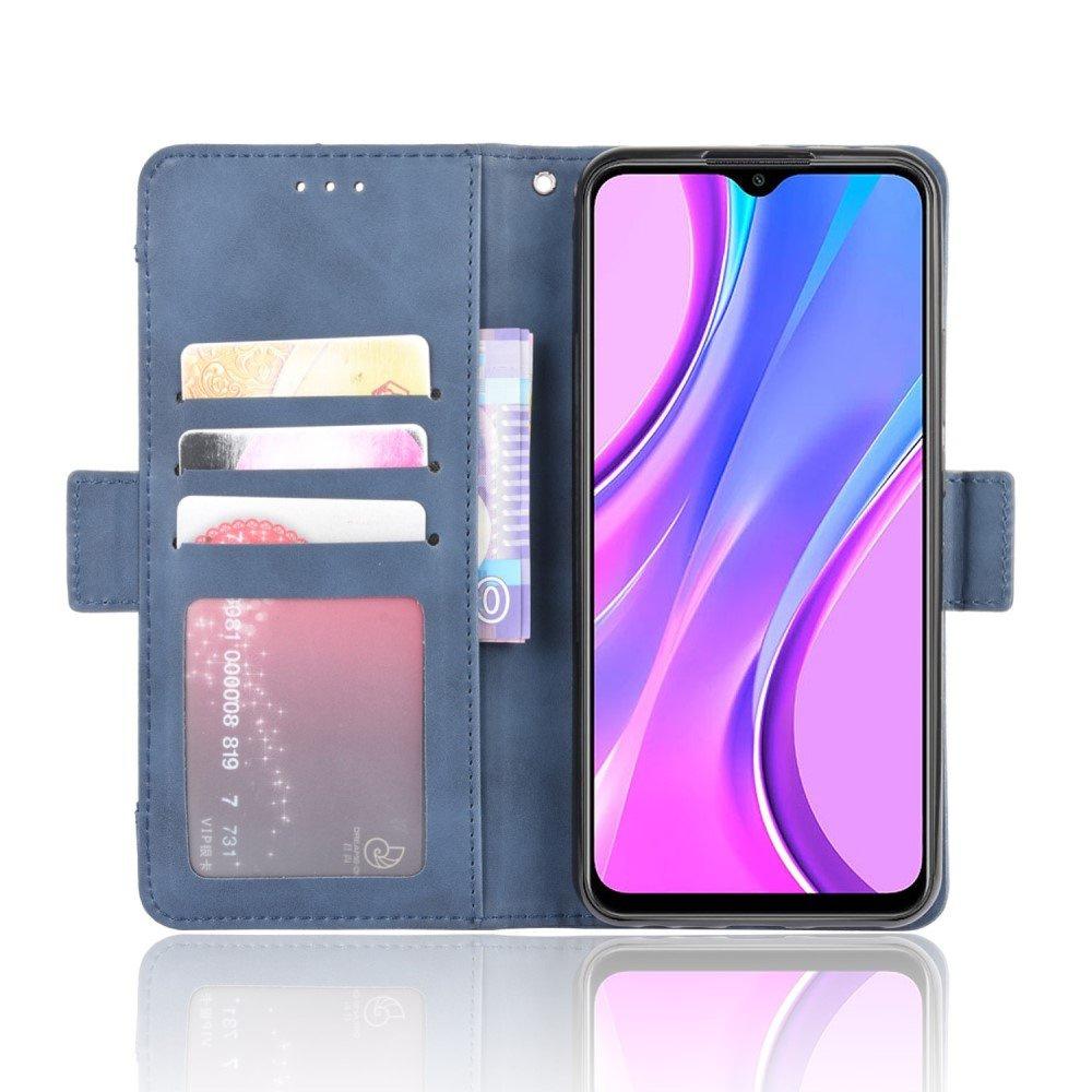 Flip Case for Xiaomi Redmi 9, Card Slot, Blue