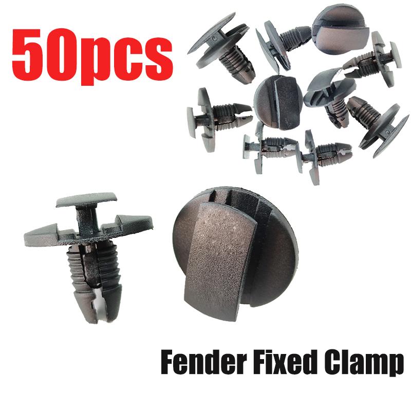 50PCS Auto Fasteners Fender Card Buckle Leaf Board Lined With Card Clips Fender Fixed Clamp For Citroen Peugeot For Picasso Sega