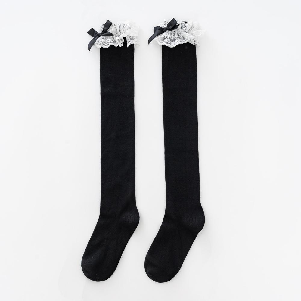 

Чулки до бедра, Кружевная отделка для похудения, Чулки до колена с бантом, Чулки до бедра в стиле Лолита для красивых ног 1 pair