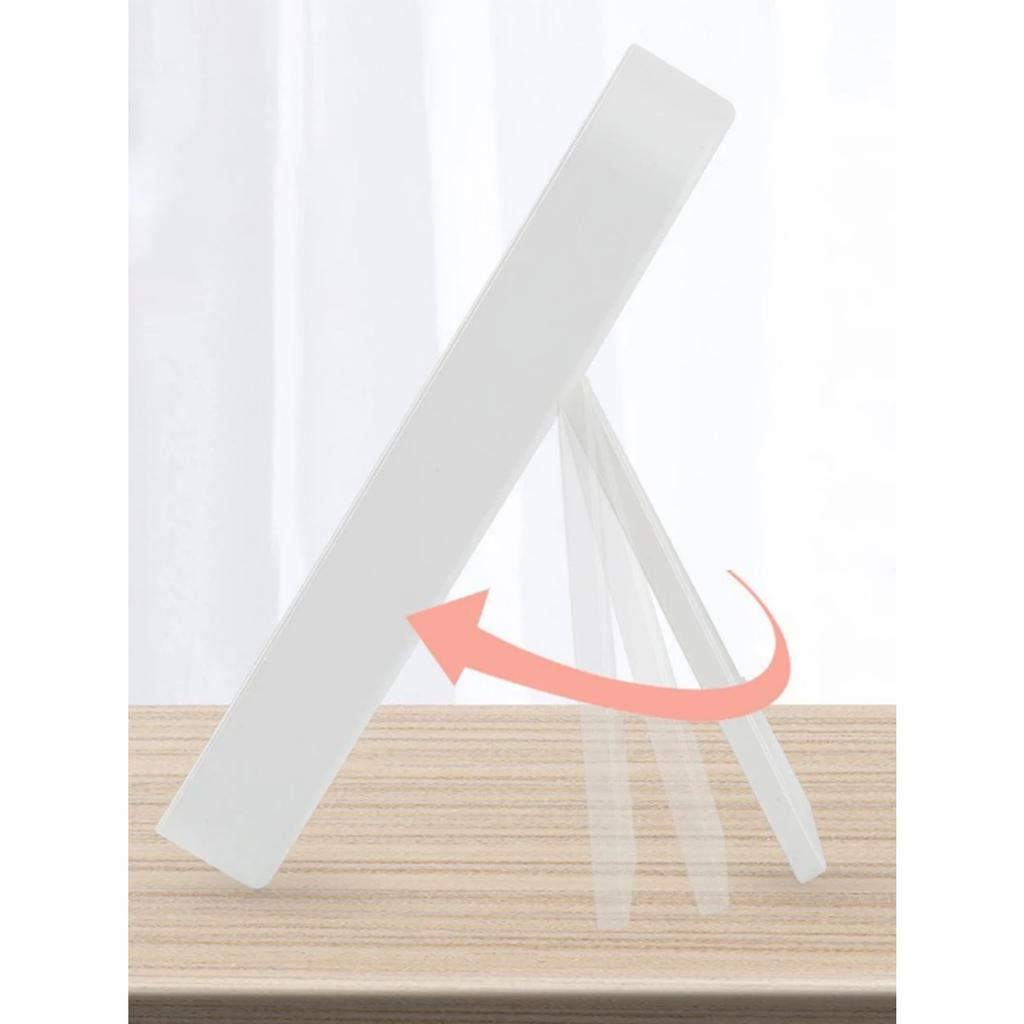 Makeup Mirror Touch Screen Portable Standing Folding Vanity Mirror Magnifying Compact Cosmetics Mirror