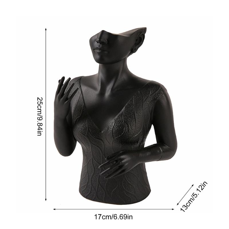 Portable Head Bust Stand Mannequin Decorative Head Mannequin Bust Organizers For Jewelry Display In Retail Settings