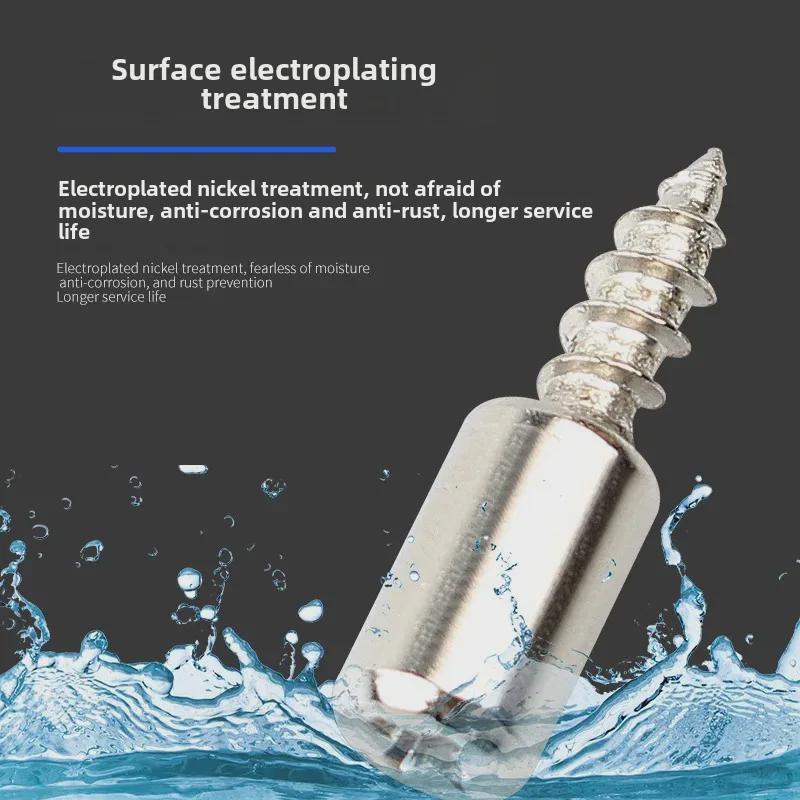 Chiodo di supporto autofilettante per partizioni e armadi per installazione senza foratura