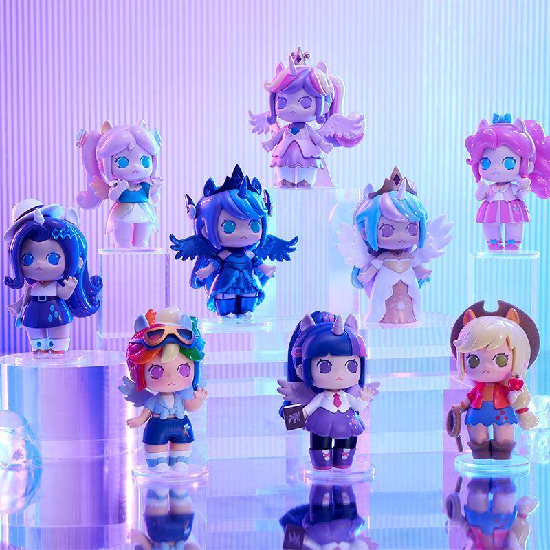 Friendship Is Magic In Miniworld Blind Box Adorable Girls Pinkie Pie Surprise Box Figure Rainbow Room Decor Statue Children Playthings Gifts