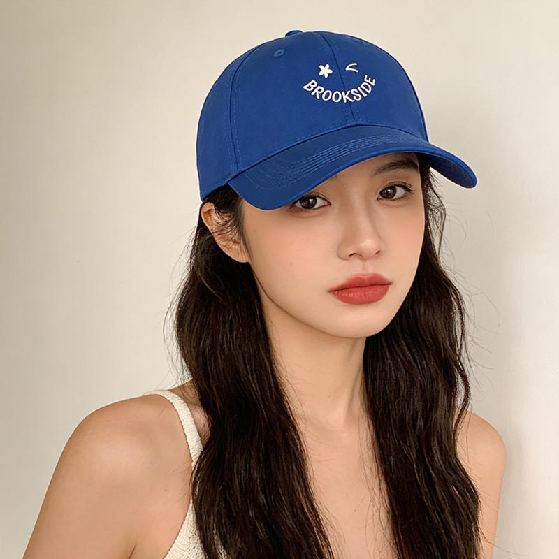 Cotton Baseball Cap With Embroidered Letters For Casual Sun Protection Men Women