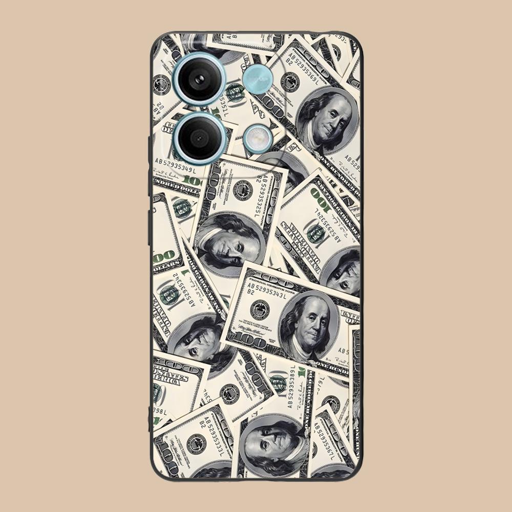 

USD Dollar Matte TPU Mobile Phone Case for Xiaomi 15 14 13 12 Mi 11 T Ultra Lite Pro S X 5G Colorful Printing Cover Xiaomi 11T Pro