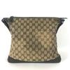 GUCCI 145857 GG Crossbody Messenger Bag Shoulder Bag Beige/SilverHardware
