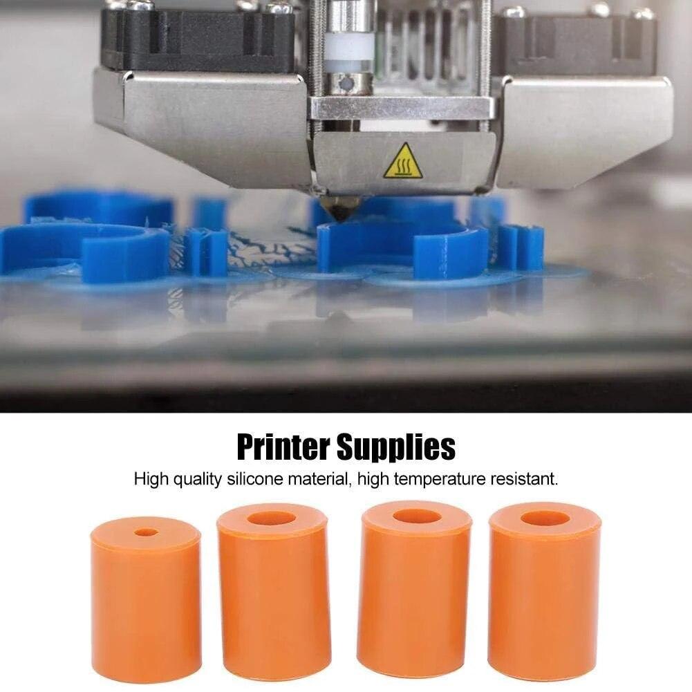 10pcs Heatbed Silicone Leveling Column, 3D Printer Hot Bed Mounts Column Stable Tool, Heat-Resistant Silicone Buffer Fit for 3D