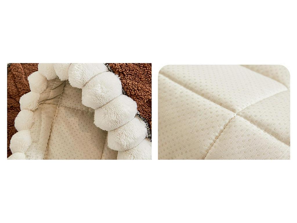 Handmade Autumn/Winter Plush Straight Row Sofa Cushion - New Thickened Design
