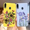 For Samsung Galaxy M10 M20 M30 Case Stylish Cartoon Sunflower Soft Silicone Phone Back Cover For Samsung M 10 20 30 M305F Fundas