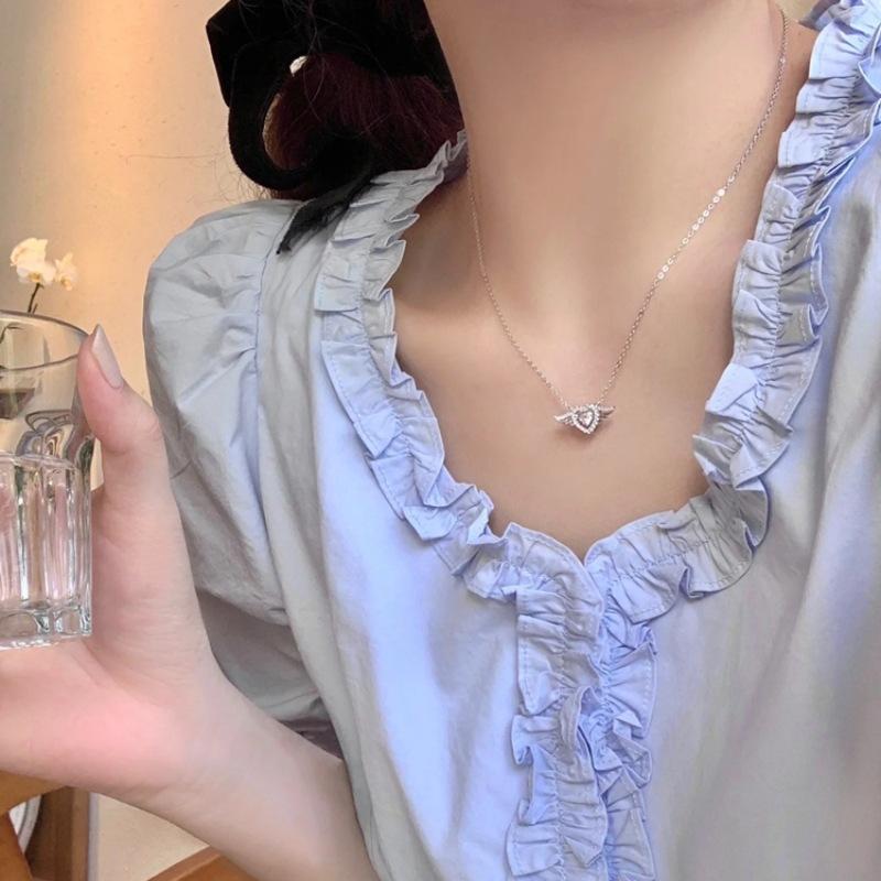 S925 Sterling Silver Necklace Women's Variety Simple Design Temperament Clavicle Chain Girl Style Jewelry Decoration Trend