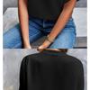 Women's 2026 Summer Casual Solid Color V-Neck Loose Shirt Tops for Women