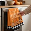 2Pcs Maple Leaf Fall Gnome Dish Towels Microfiber Thanksgiving Dish Cloths  Kitchen