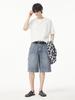 STUDIO TOMBOY [Men] Double Knee Half Denim Pants_Indigo 91M5262331