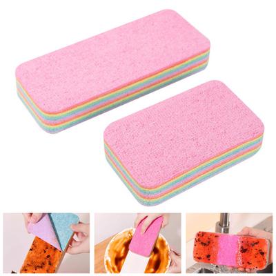 Microfiber Sponge Rag Scratch-Resistant 12-Layer Design Reusable Tearable Efficient Cleaning Rag Kitchen