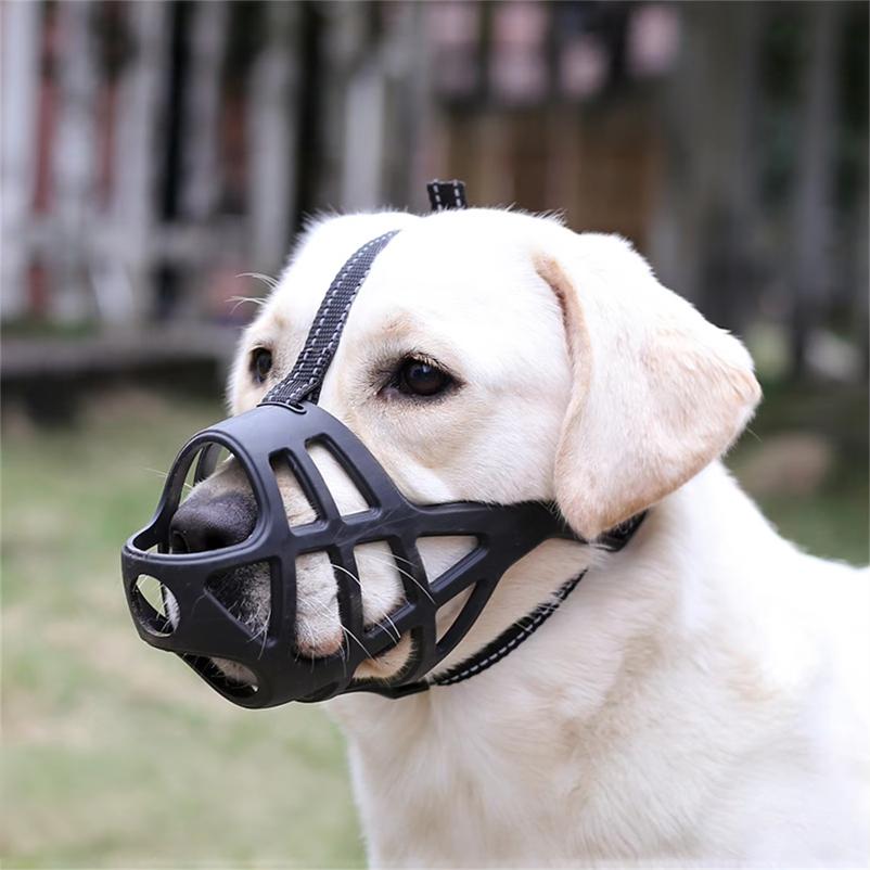 Soft Plastic Dog Muzzle Lightweight Cage Dog Mouth Cover Suitable for Grooming Trimming Training