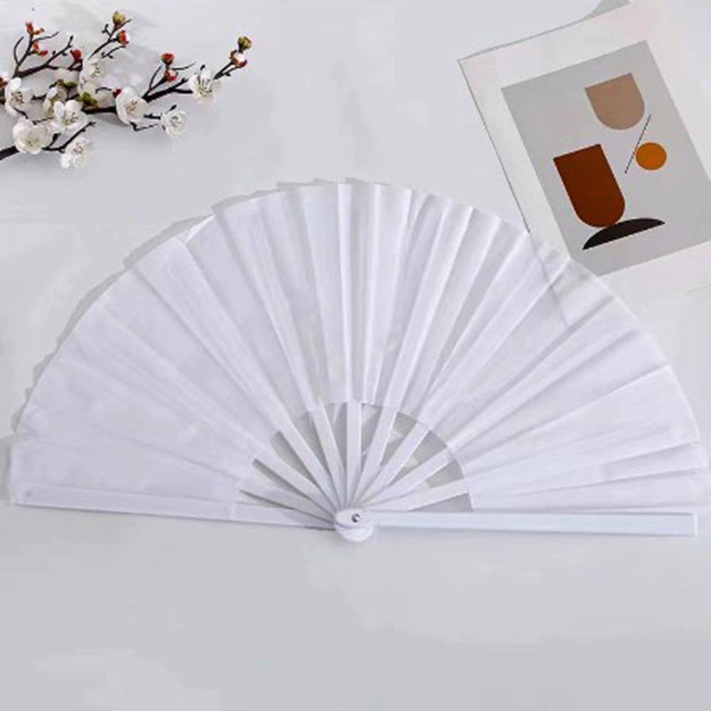 Plastic Bone Chinese Tai Chi Yoga Kung Fu Fan 33cm Hand Folding Stage Fan  Wedding Party Decor