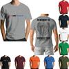 Men's  Popular T-shirt Printed Round Neck Short Sleeve T-shirt