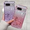 KADEM For Google Pixel 7 5G Case Gradient Flower Pattern TPU Phone Drop-proof Cover