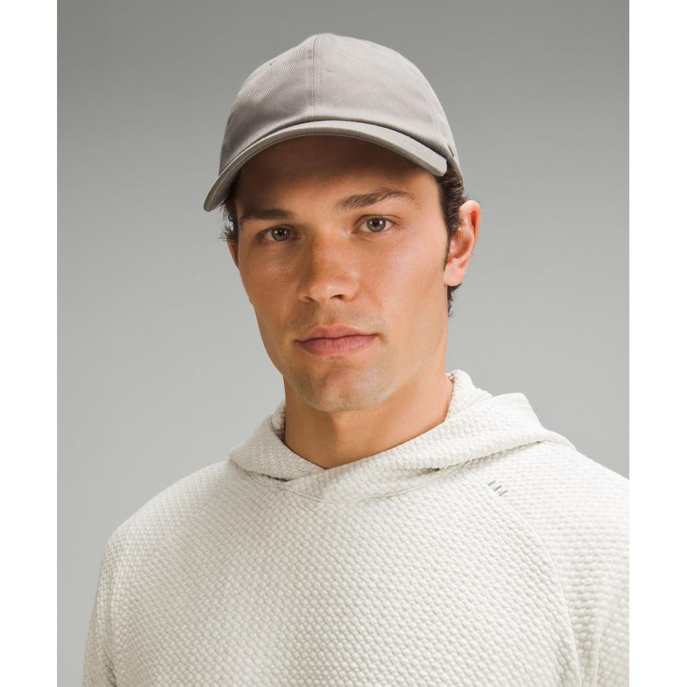 Lululemon Textured Double Knit Cotton Hoodie Heathered Bone Black