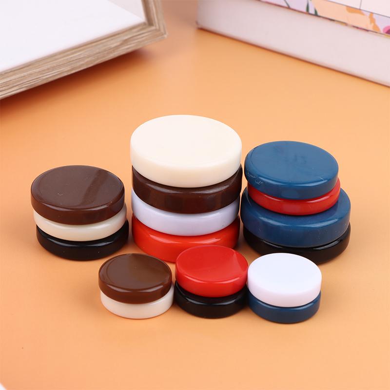 15Pcs Western Chess Draughts Set 20MM 27MM 32MM Multi Color Plastic Checkers for Educational Home Use Parties