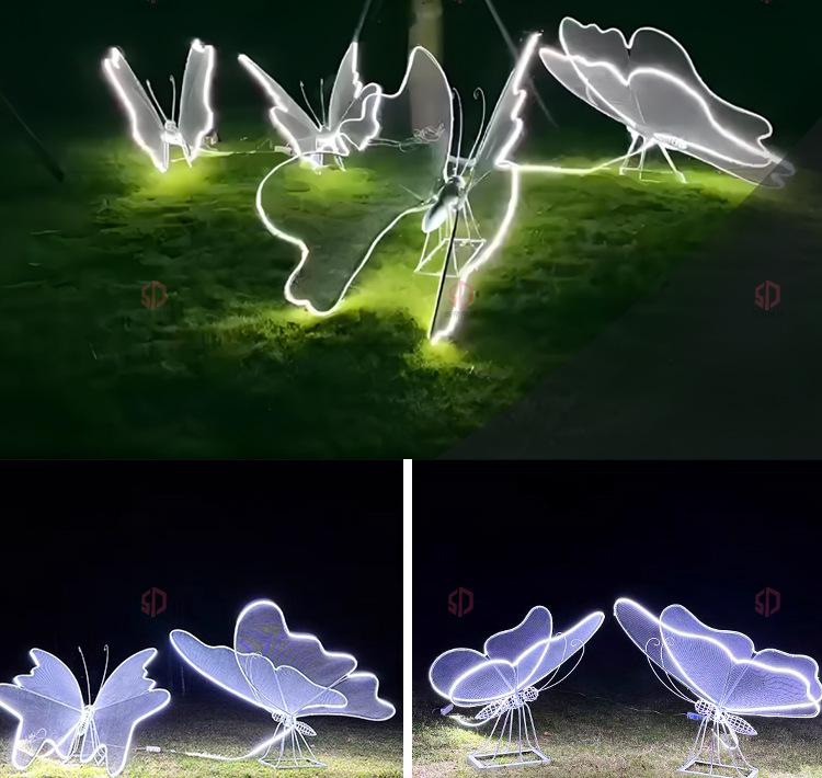 LED Dynamic Glowing Butterfly Outdoor Waterproof Garden Lights