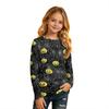 Kids Halloween Printed T-Shirt Long Sleeve Neck Base Layer for Boys Girls