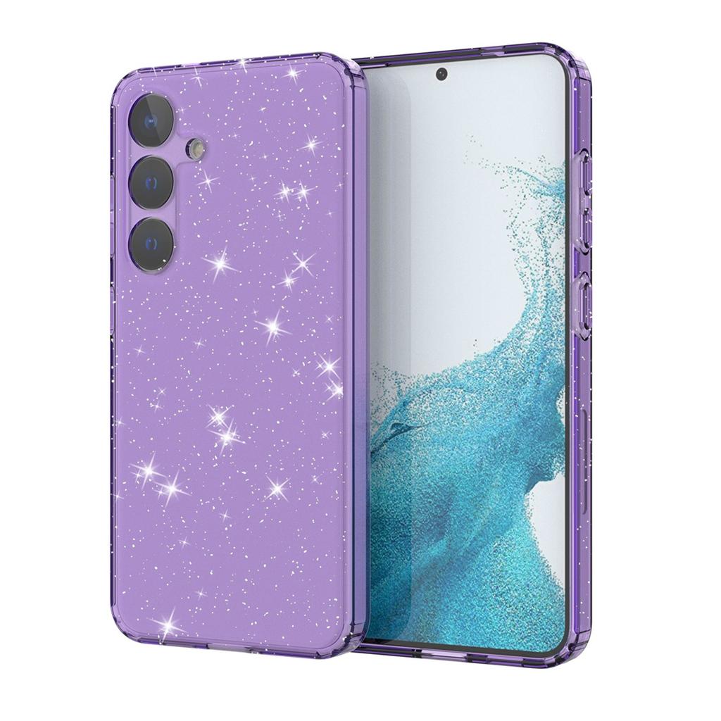 Crystal Clear Bling Sparkly Glitter Soft TPU Case Slim Fit Drop Protection Phone case For Samsung Galaxy S24 /S24+ Plus 5G